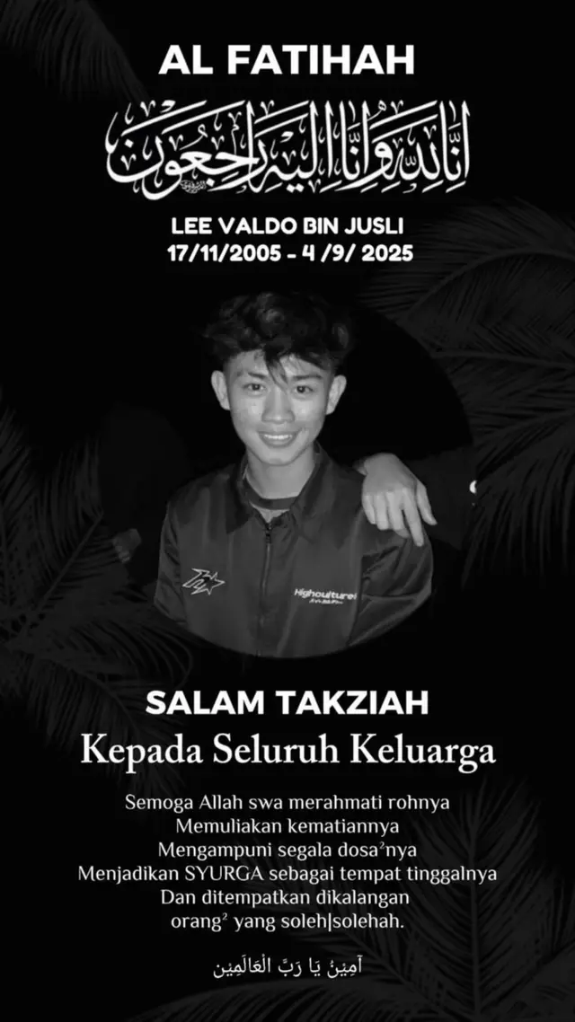 walaupun ini berat tapi harus diterima semoga allah mempermudahkan segala urusan amin semoga kau tenang di sana sengggku🫂❤️❤️.