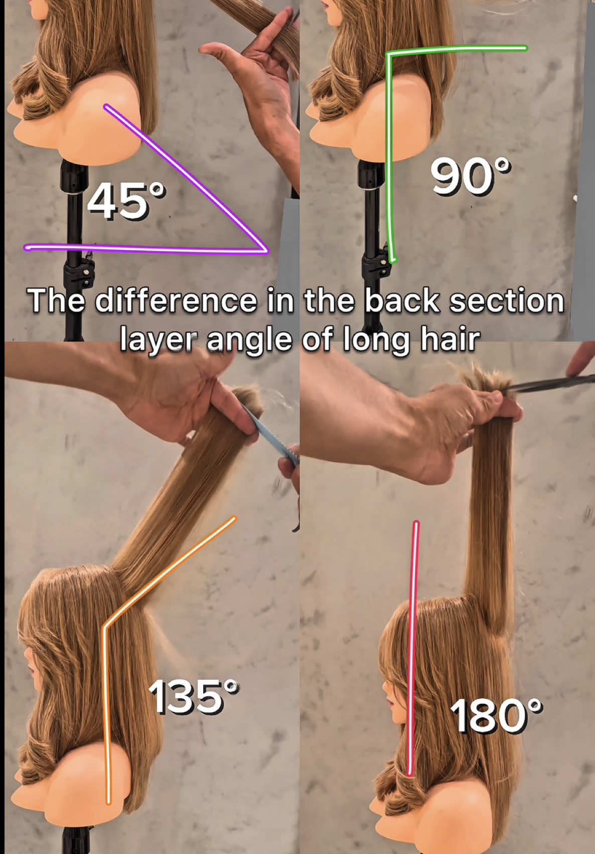 セミロングヘアのバックオーバーセクションに角度を変えたグラデーション、レイヤーを入れて丸みを比べてみました！ I compared the roundness by adding gradients and layers that changed the angle to the backover section of the semi-long hair! 在半长发的后背部分加上改变角度的渐变、层次，比较了圆度！ 세미 롱 헤어의 백오버 섹션에 각도를 바꾼 그라데이션, 레이어를 넣어 둥글게를 비교해 보았습니다! ¡Comparé la redondez añadiendo un degradado y una capa que cambiaron el ángulo a la sección hacia atrás del cabello semilargo! Eu comparei a redondade adicionando um gradiente e uma camada que mudou o ângulo para a seção de back-over do cabelo semi-longo! ‎قارنت الاستدارة بإضافة تدرج وطبقة غيرت الزاوية إلى القسم الخلفي من الشعر شبه الطويل! Saya membandingkan kebulatan dengan menambahkan gradien dan lapisan yang mengubah sudut ke bagian belakang rambut semi-panjang! #cut#カット動画 #ロングヘア #レイヤーカット