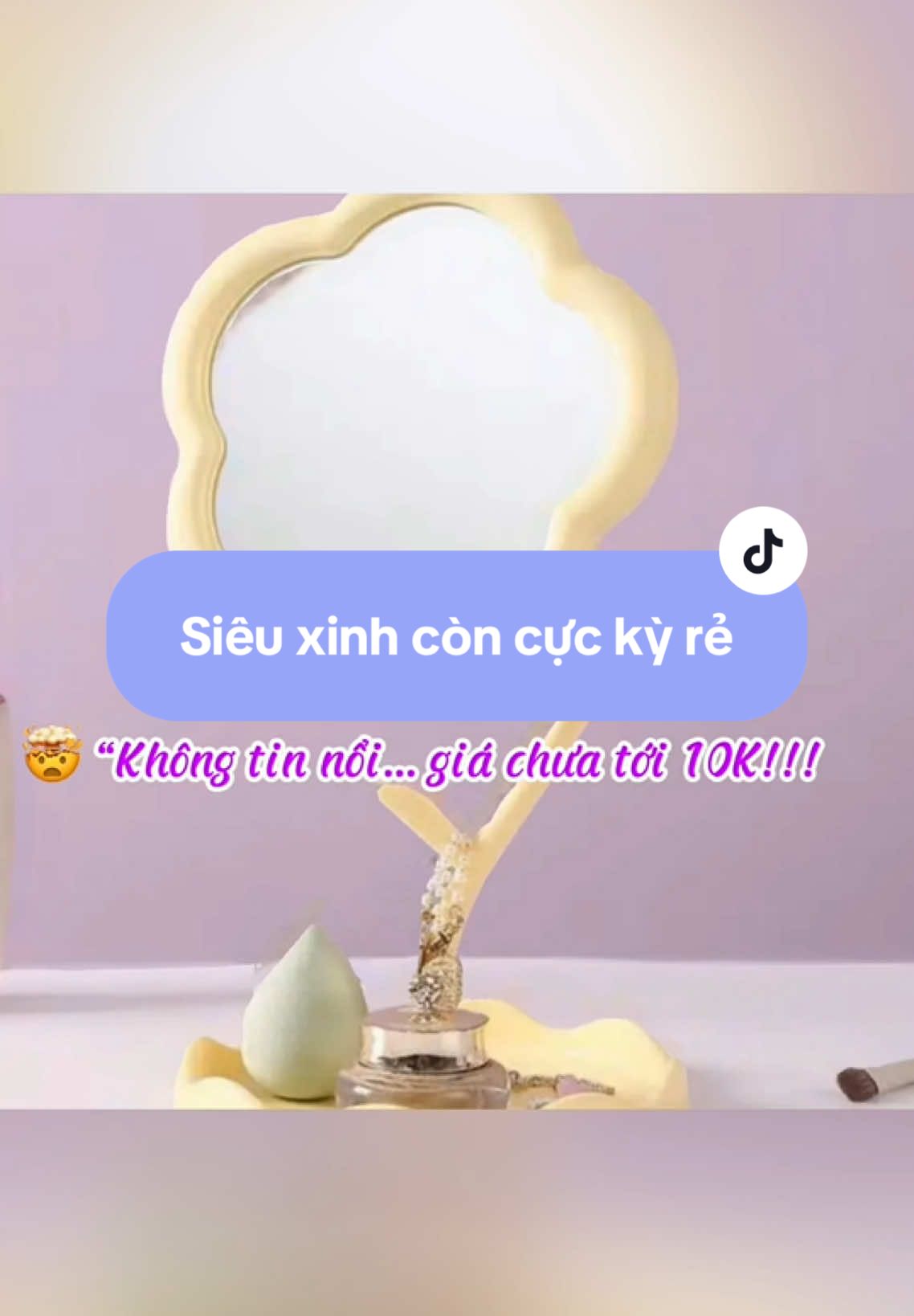 Ai mà mê decor xinh xinh thì gương hoa này hợp gu nè #guonghoa #guongdeban #meohay365 