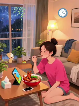 Hạnh phúc thật sự không phải đi tìm ở bên ngoài, mà là khi ở một mình, vẫn có thể sống những ngày tháng đầy sức sống và tràn ngập niềm vui.| 真正的幸福从不是向外求，而是一个人时，也能把日子过得热气腾腾、满心欢喜。#aigc #aivlog #vloghoathinh #tuhoctiengtrung5phut 