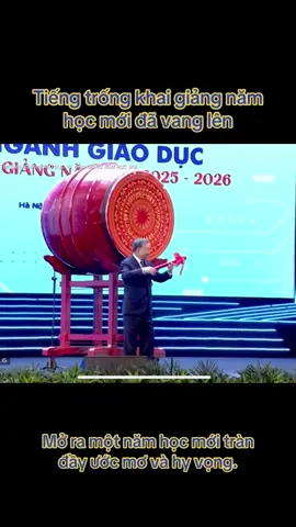 Tiếng trống khai giảng năm học mới đã vang lên, mở ra một năm học mới tràn đầy ước mơ và hy vọng. #xuhuongtiktok #khaigiangnamhocmoi #tuutruong 