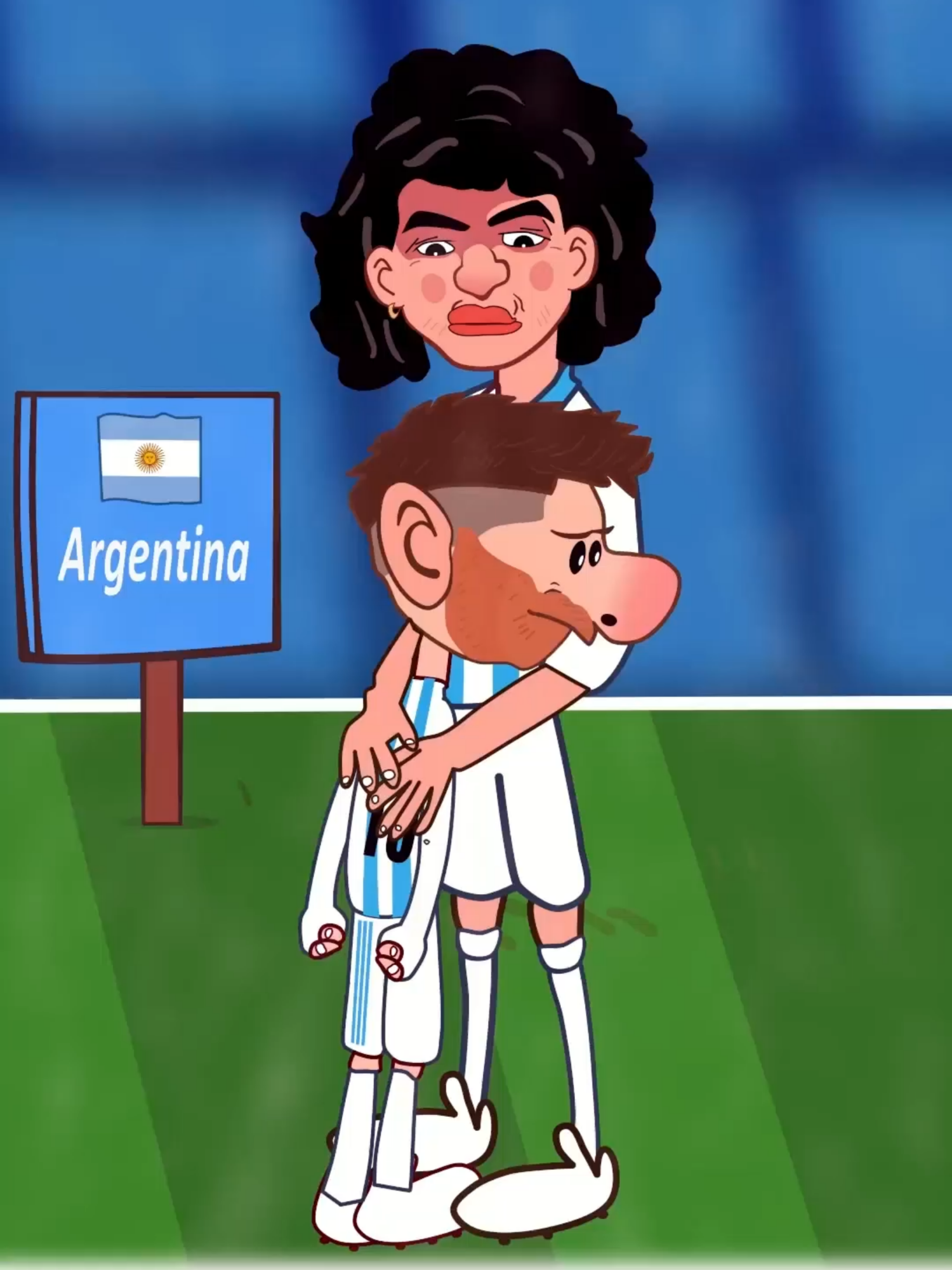 This was probably Messi’s final game for Argentina on home soil. 😢💔-#messi