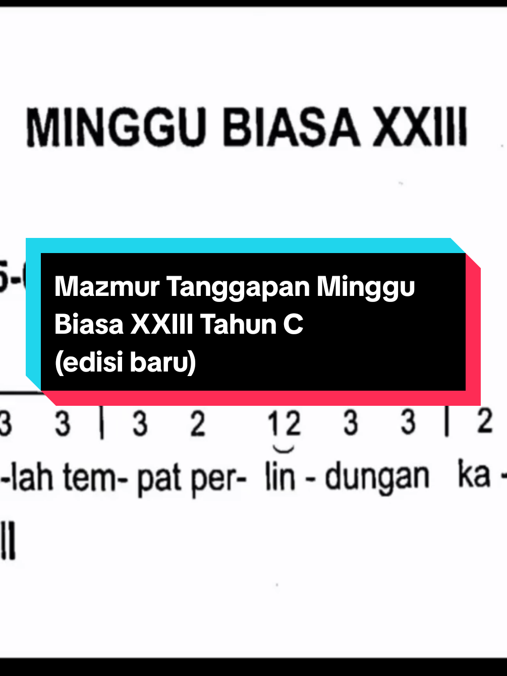 Mazmur Tanggapan Minggu Biasa XXIII Tahun C (edisi baru). *Minggu, 7 September 2025 . . #mazmurtanggapan #mazmurtanggapankatolik #pemazmur #mazmurtanggapanedisibaru #mazmurtanggapanminggubiasa23 