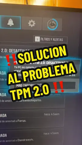 ‼️Solucion al de TPM 2.0 ‼️ Paso requerido para poder jugar en la ultima actualizacion de warzone !  Espero les sirva !  #warzone #actulizacion #bios #callofduty 