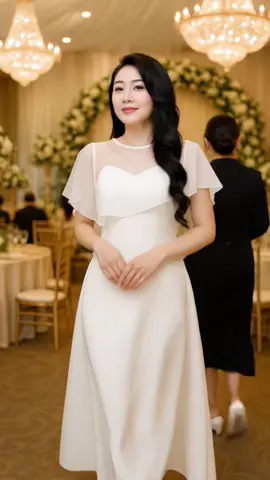 Đầm cotton Hàn bigsize tôn dáng sang trọng #damdutiecbigsize #damcotton #damnu #tiktokshop #fyp