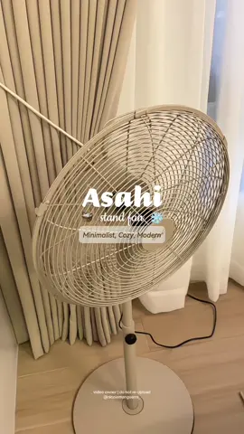 Experience lasting comfort with the Asahi Stand Fan — cool breeze that stays fresh, perfect for your minimalist and modern home. 🍂☃️ #asahi #asahistandfan #electricfan #homeappliances #fyp 