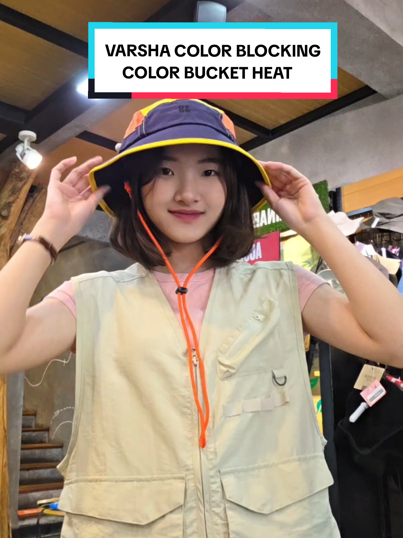 Bucket hat lucu ini bisa kamu check out di keranjang kuning ya! 🤎💛 #eigeradventurestore #fyp 
