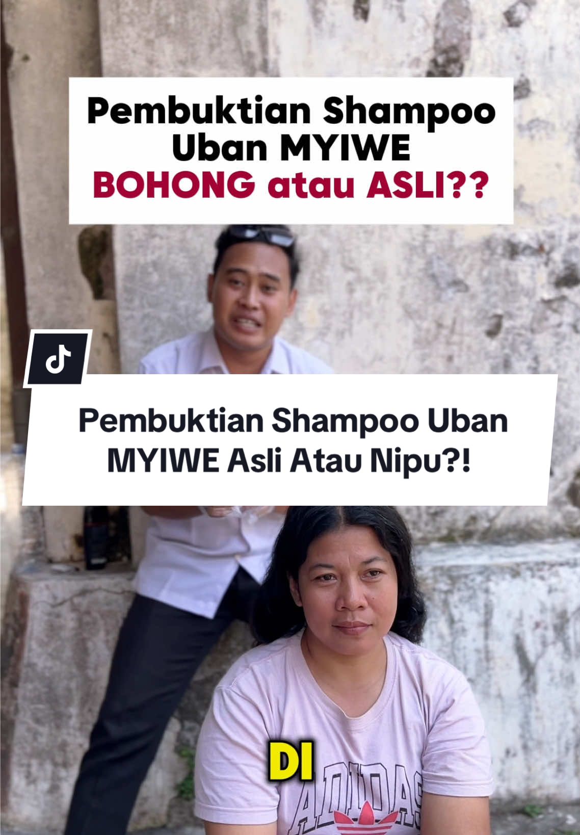 Pembuktian shampoo uban myiwe asli atau tipu-tipu?🤔 #shampooubanviral #shampoouban #myiwe #sosialeksperimen #socialexperiment   