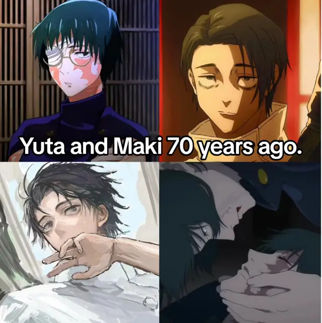 Yuta and Maki 70 Years Ago and 70 Years Later#jujutsukaisen #maki #yuta #jjkmanga #mojuro 