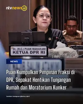 DPR RI terus berupaya merespons aspirasi masyarakat melalui langkah-langkah nyata. Ketua DPR RI, Puan Maharani, memimpin pertemuan dengan pimpinan DPR dan seluruh ketua fraksi partai politik untuk membahas reformasi kelembagaan DPR.  Dalam pertemuan itu, disepakati dua keputusan penting: penghentian tunjangan perumahan bagi anggota DPR dan moratorium kunjungan kerja anggota serta komisi DPR. Sebelumnya, DPR juga berdialog dengan perwakilan 16 organisasi mahasiswa terkait situasi nasional pasca demonstrasi besar pada akhir Agustus 2025. Aspirasi mahasiswa disampaikan langsung dalam pertemuan tersebut dan menjadi pertimbangan dalam reformasi DPR. (as) #dpr #tunjanganrumah #moratoriumkunker #puanmaharani #ntvnewsid