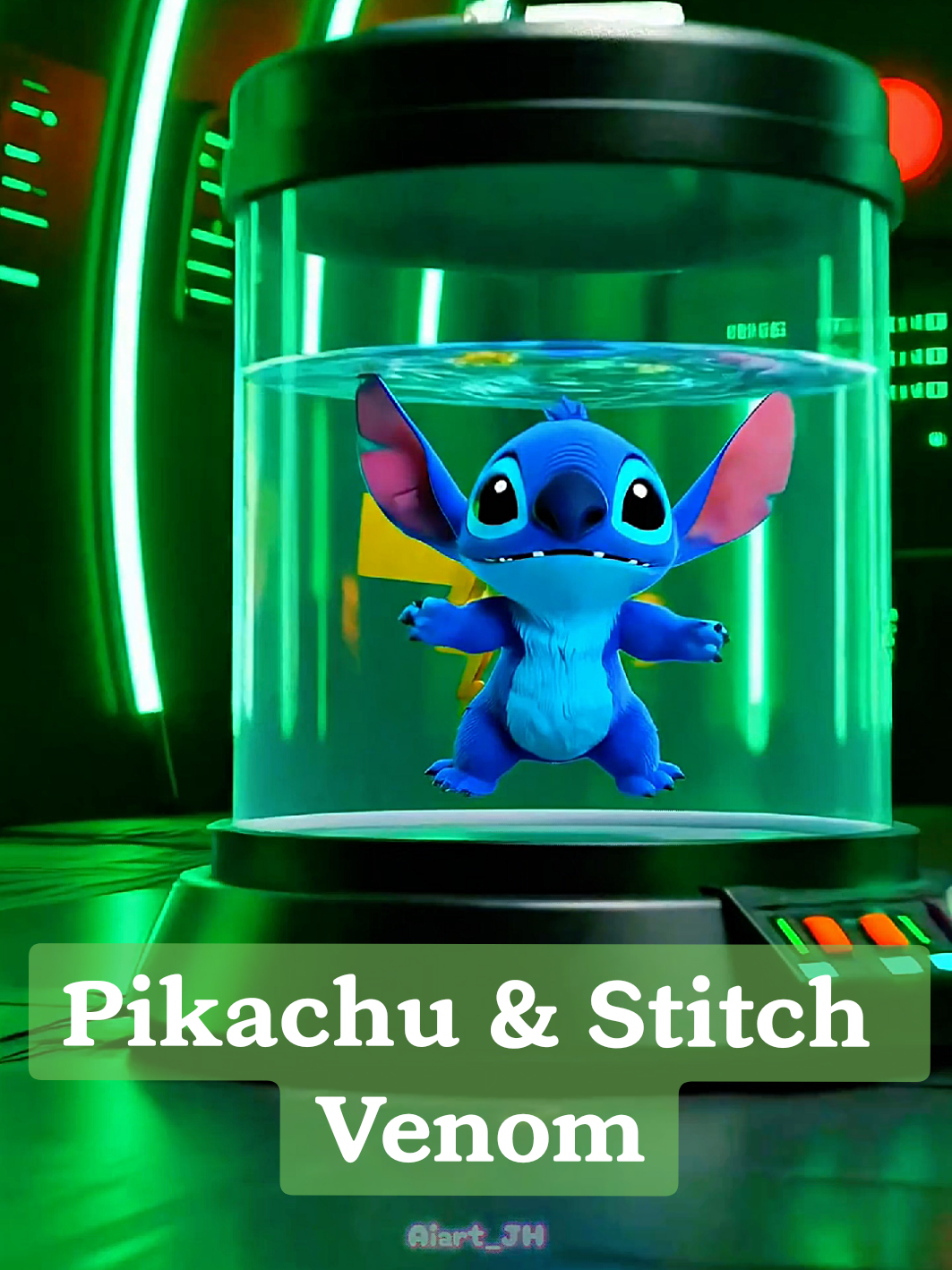 Pikachu & Stitch Venom #cute #pikachu #stitch #anime #venomedit 