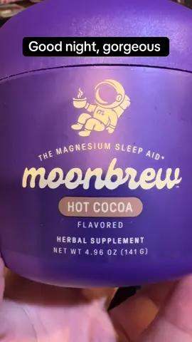 We all need beauty sleep. @MoonBrew helps! And it’s tasty! #sleep #sleepaid #magnesium #hotcocoa #beautysleep 