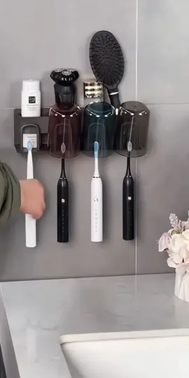 Kệ Để Bàn Chải Và Kem Đánh Răng Chất Liệu Nhôm Cao Cấp ( Không Kèm Cốc )#xuhuong #thinhhanh #giadungtienich 