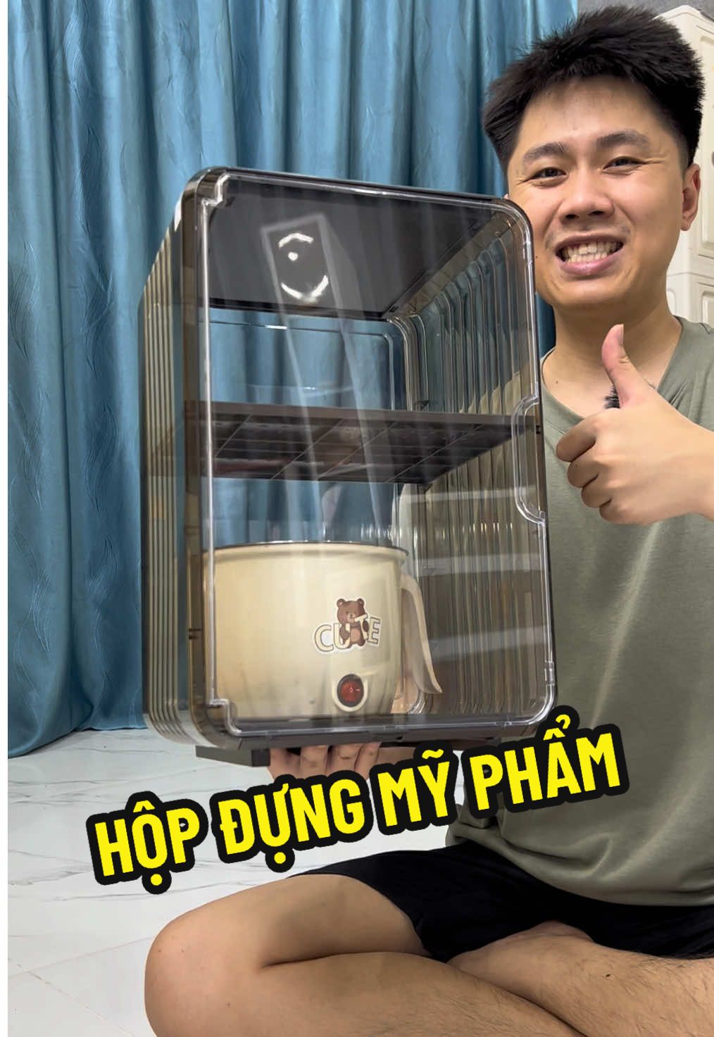 Hộp úp cốc chén, bình sữa có khay ráo nước, đựng thuốc, mỹ phẩm, trang sức, nước hoa cực sang trọng và gọn gàng, xinh xắn. #ngancogang #khayupbinhsua  #hopmypham #tumyphamdeban #tumypham   