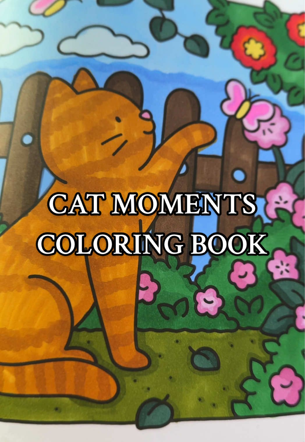 The cutest and most hilarious cat coloring book lol #cats #coloring #colortok #kittens 