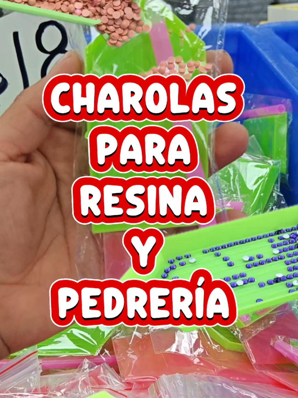 Charolas para resina y pedrería #resina #pedreria #diamondpainting #charolitas 