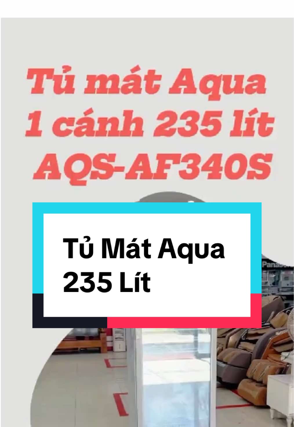 Tủ mát Aqua 1 cánh 235 lít AQS-AF340S  GIỮ TƯƠI NGON, NÂNG TẦM KHÔNG GIAN! #ĐiệnMáyÁnhChinh #LễLớnGiảmLớn #SaleTháng9 #giảmgiásốc #tumat