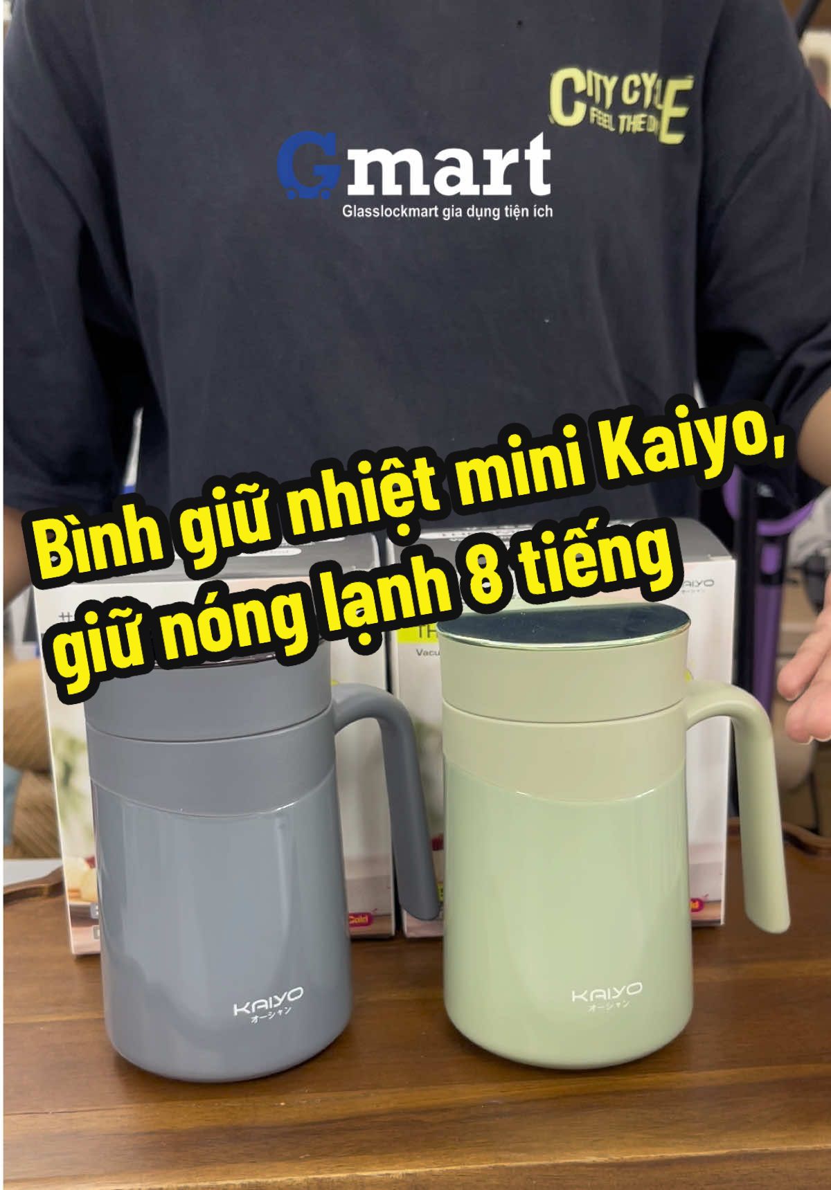 Bình giữ nhiệt mini Kaiyo 350ml#xuhuong #giadungtienich #giadungthongminh #binhgiunhiet 