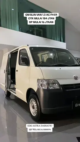 PROMO OTO USAHO CERIA  GRAN MAX BLIN VAN 1.3 AC FH E4  HARGA MULAI 184 JUTAAAN DP MULAI 16 JUTAAAN  ATAU  ANGSURAN 4 JUTAAAN  TANYA DAN PESAN SEKARANG  EDO ASTRA DAIHATSU HP/WA 081363000096 #daihatsupadang #fypシ #fyptiktok #fyppppppppppppppppppppppp 