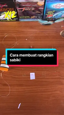 Cara membuat rangkian sabiki anti melintir dengan sabiki mata besar #sabiki #castingfishing🎣 