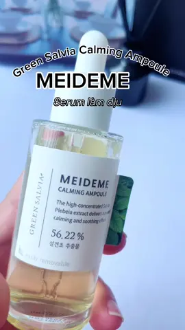 Serum Meideme Green Salvia - giải pháp hoàn hảo cho da nhạy cảm 😉#nangnamdunggi #meideme #serum #calmingampoule #chamda #BeautyTok #lamdep #skincaretip #skincare #chamdamun 
