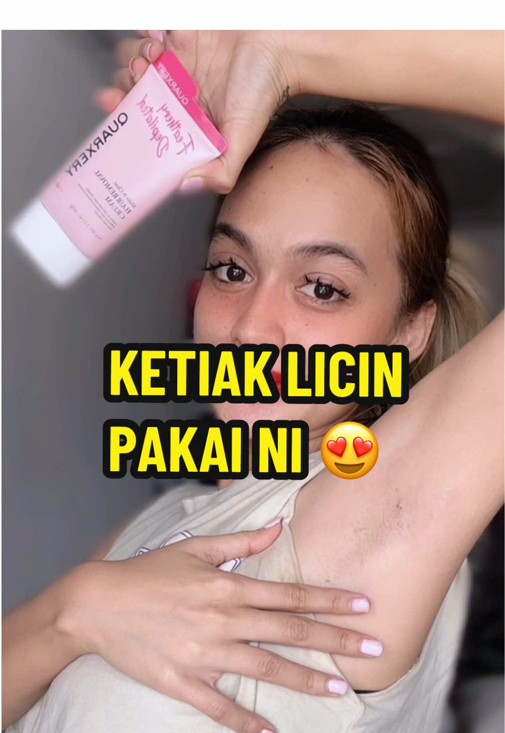 100% recommended !⭐️⭐️ tak perlu shave dah lepasni pakai wax ni je 😍😍  @Quarxery beauty MY  #quarxery #quarxeryhairremovalcream #quarxerymalaysia #viralvideo #tiktokshop 