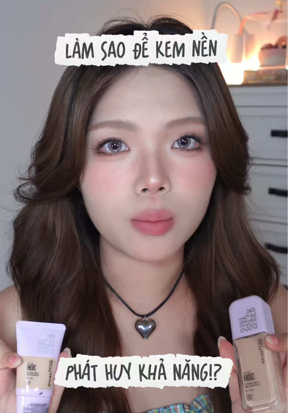 Xài kem nền dạng lỏng, nhanh set vào da sẽ dễ gặp tình trạng nền đọng viền ko tán được, hoặc nền set lại nhanh chưa kịp tán, nên tổng thể nền ko đều màu. Trong video này mình sẽ bày vài tips để mọi người khắc phục nha ✨😋 btw kem nền nắp tím đã có minisize rồi đoá 🍒 #quanhdayo #reviewlamdep #makeuptips #makeup #HợpTácCùngMaybelline 