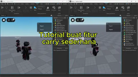 Tutorial buat carry system sederhana cocok buat yang mau buat map muncak #roblox #robloxstudio 