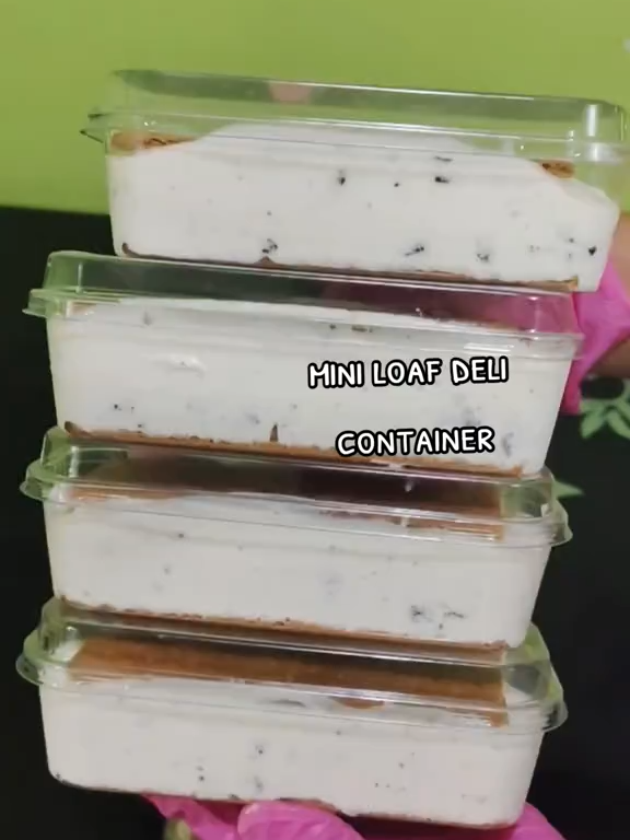 50Pcs Disposable Mousse Dessert Box with Lid Clear Plastic Cups Dessert Acrylic Food Cake Cup Packaging Box Rectangular Cake Box 300mL Capacity #fyp #tub #caketub #plasticcontainers