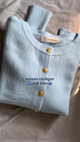 demi apapun, siapa yang setuju ini cakep banget? #koreancardigan #bluecardigan #koreanoutfit #fyp 