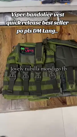 Best seller bandolier vest queck release.. Green and black  available dito sa shop namen.. If gusto ng ibang color pls DM Lang.. #vest #bandolier #creatorsearchinsights #parasatropa #vest 