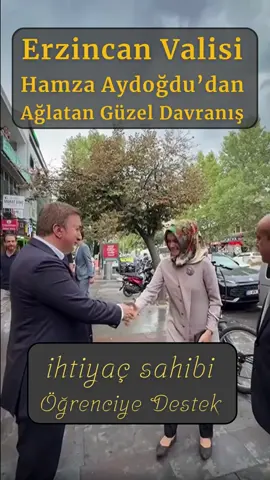 Erzincan Valisi Doç. Dr. Hamza AYDOĞDU'ya bir öğretmenin öğrencisinin yurt ve burs sorununu iletiyor. Her şeyin kötü gittiği bir dönemde içimizi ısıtan, ışıtan Valimizi kutluyorum...  #erzincan #valisi #hamzaaydoğdu #kübraaydın #yunusemre