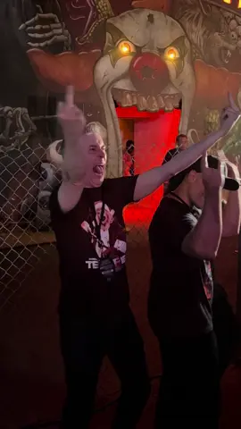 @laurenlavera @davidhowardthornton & @damien_leone Doing Terrifier Together! 😈 @Halloween Horror Nights 