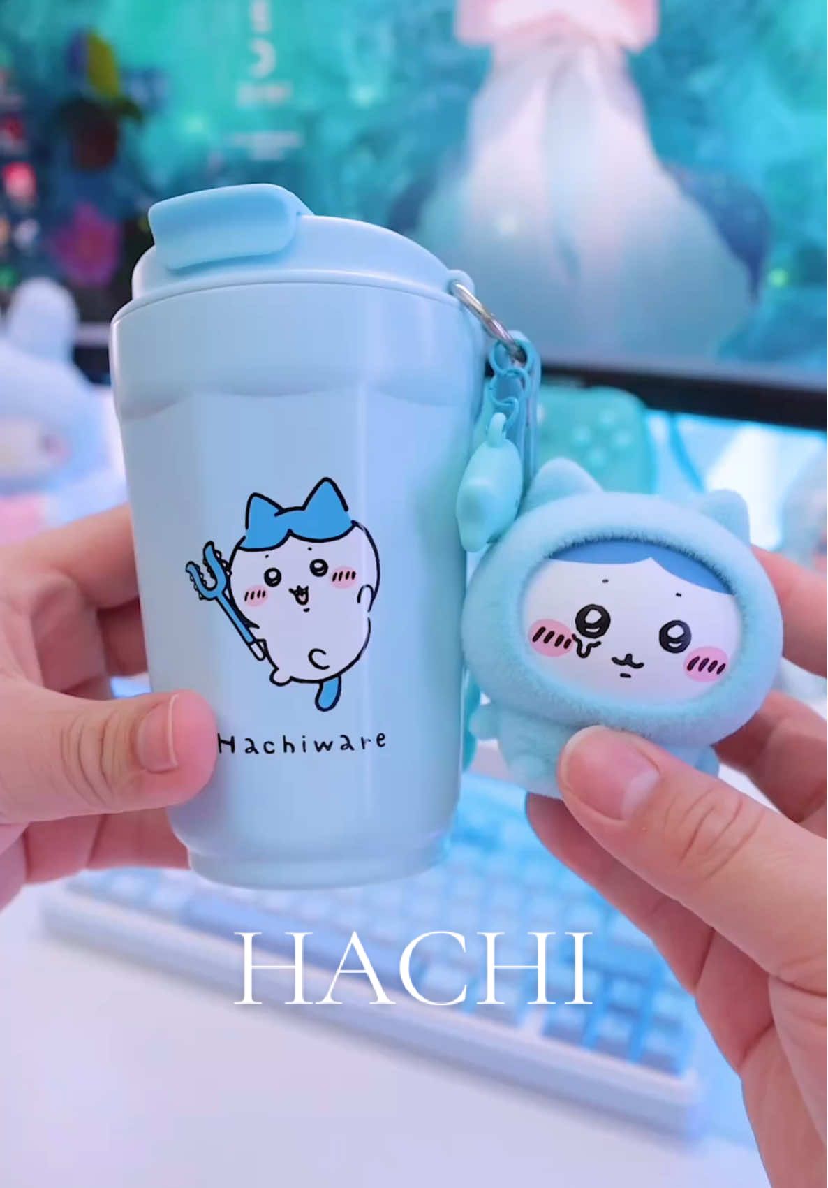 The cutest Chiikawa Tumbler & Pendant Combo. A MUST BAVE!  #chiikawa #usagi #hachi #blindbox #blindboxhunting 