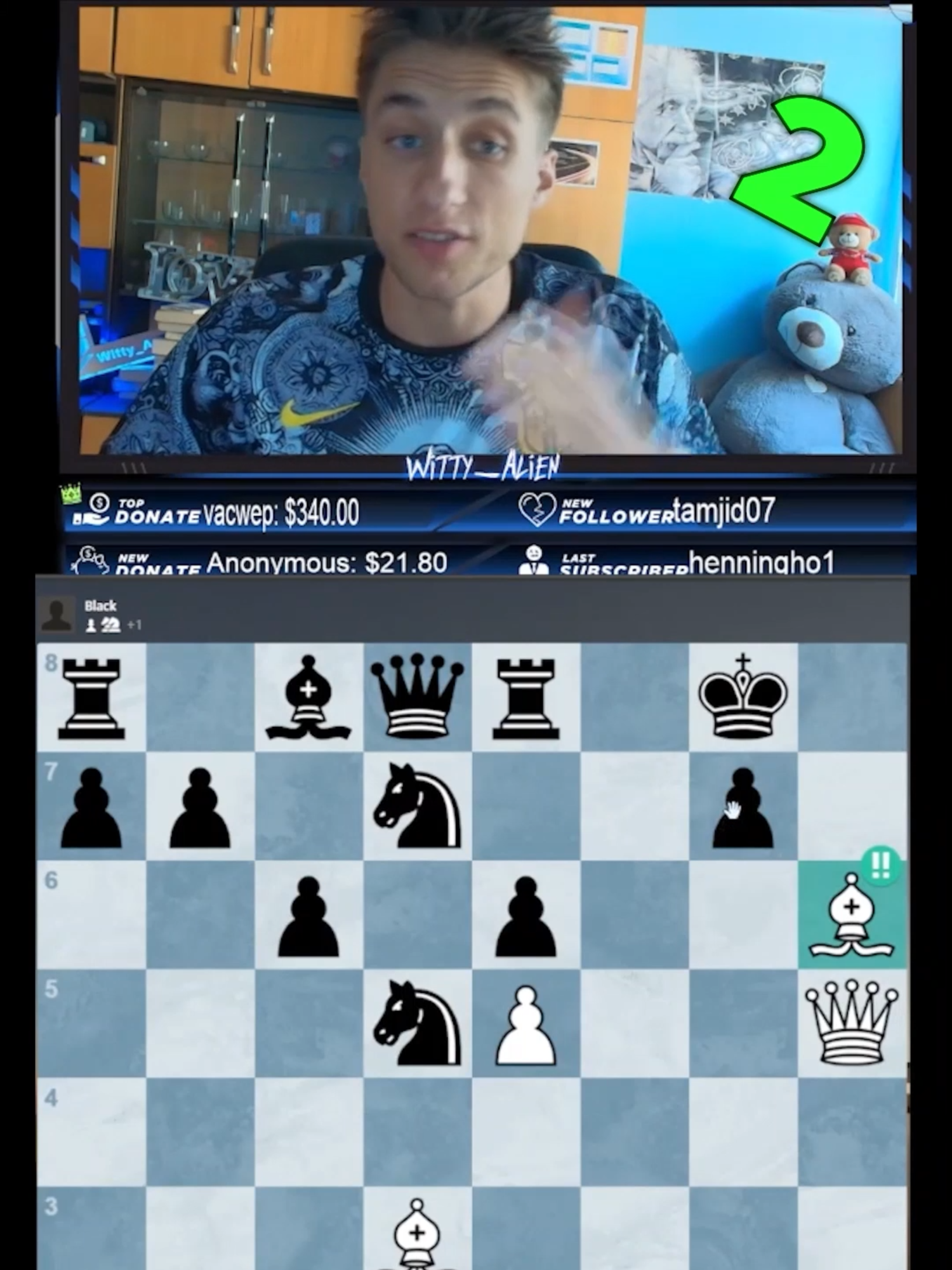 Top 5 Alien Gambit Traps! 👽 #foryou #fyp #chess #chesstok #chesscom #viral #funny #boardgames #rage #aliengambit