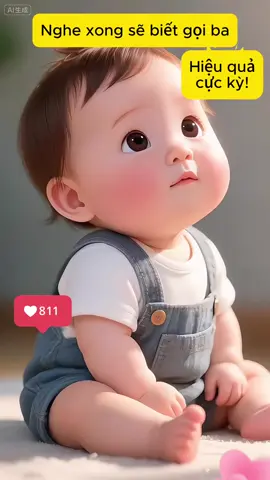 Nghe xong bé biết gọi ba ngay, mẹ thử ngay nhé #tiktok #tipsformoms #momlife #nuoiconnhantenh 