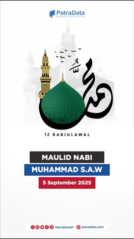Selamat memperingati Maulid Nabi Muhammad SAW 1447 H. Semoga kita semua mampu meneladani akhlak mulia Rasulullah dalam membangun kehidupan berbangsa dan berpolitik yang lebih baik. #maulidnabi #maulidnabimuhamammadsaw  #patradataresearchconsulting #bigdatapolitikindonesia 