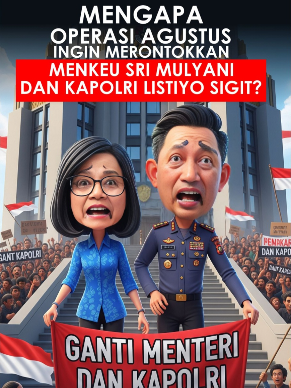 umah Menkeu Srimulyani di jarah,  fasilitas milik polri dirusak, dihancurkan, dan dibakar. Dua kejadian tersebut sebagai penanda mereka berdua ditolak dengan cara intimidatif yg paling menyakitkan. Mental mereka pasti runtuh ketika sadar kepercayaan atas- bawah tidak lagi ditaruh ke diri mereka. Menkeu lebih dari 1 dekade telah di percaya secara global dan domestik, tapi kemaren kepercayaan itu di ambil. Demikian pula kapolri Listiyo Sigit yg telah berada di zona nyaman pusaran kekuasan sehingga merusak daya kendalinya pada situasi krisis. Seorang jenderal pensiunan menyebut  sudah terlalu terbiasa mengurus keadaan tanpa tantangan 5 tahun terakhir, bahkan tanpa kontrol. Sepertinya kepercayaan dari atas dan bawah sudah hilang dari Menkeu dan Kapolri hari ini #srimulyani #listyosigitprabowo #menterikeuangan #kapolri  #indonesia🇮🇩 