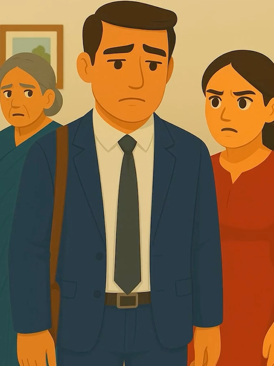 बिच मा फसेको मान्चे ##middleman #wife #mother 