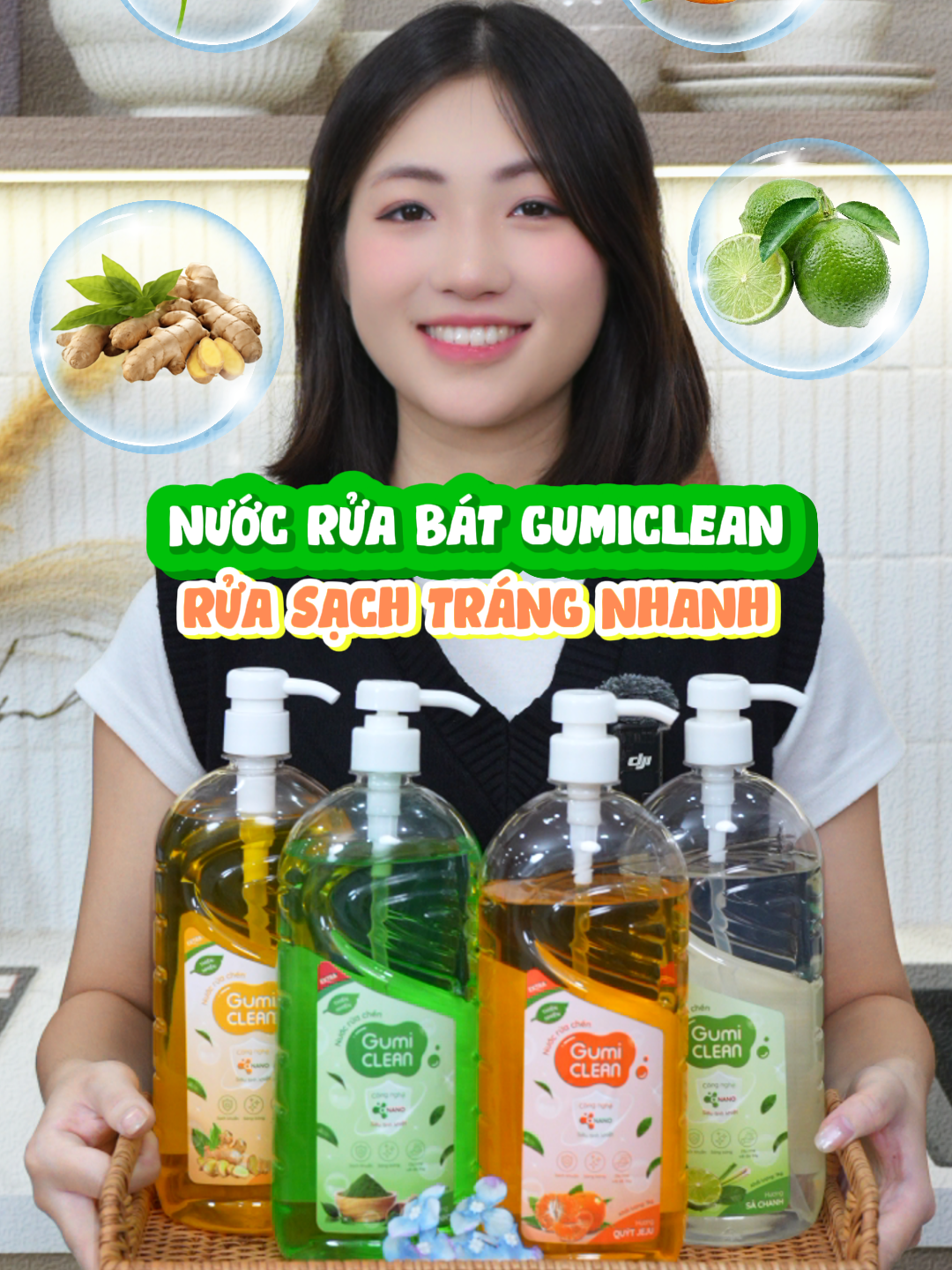 Nước rửa chén Gumi - Rửa sạch nhanh, thơm tự nhiên, an toàn cho sức khỏe #nuocruachen #nuocruachengumi #gumi #hangtieudung #hottrend #xuhuong
