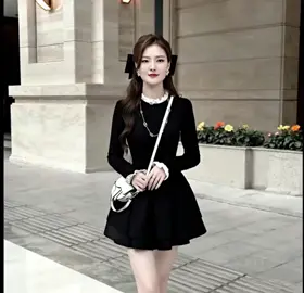Đầm váy nữ tay dài viền bèo dáng đẹp #vayxinh #thoitrang 