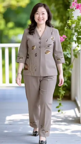 Đồ bộ lụa in hoa bà lai trung niên, tay lững quần dài phù hợp cho mẹ cho bà #dobotrungnien #Thoitrangtrungnien #thoitrangbigsize #MacDepMoiNgay #xuhuong 