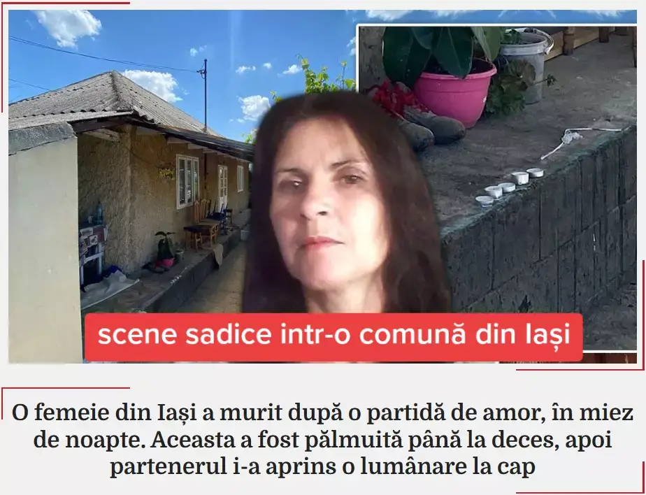 Poveste de groază la Iași. Un bărbat a fost condamnat, zilele trecute, la 18 ani de închisoare: acesta și-a omorât concubina la scurt timp după ce au încheiat o partidă de amor. Scenele de groază au avut loc în comuna ieșeană Bălțați Scene incredibile la Iași. Un bărbat și-a omorât iubita după ce a întreținut relații intime cu ea. Totul s-a întâmplat în comuna ieșeană Bălțați. Pe data de 19.05.2023, în jurul orei 06:00, Cristinel Gherasim a dus la pășunat două vaci. Ulterior, acesta s-a întors acasă și, alături de concubina sa, au început să lucreze în grădină. În cursul aceleiași zile, bărbatul a plecat la barul din sat, unde a consumat băuturi alcoolice, iar apoi s-a deplasat în locul unde lăsase vitele pentru a le duce înapoi acasă. În noaptea de 19/20.05.2023, după ce a revenit la domiciliu, a întreținut un raport sexual cu concubina sa. Potrivit afirmațiilor acestuia, ambii s-au așezat pe patul din camera cu televizor (cameră în care a fost găsită victima), cu capul spre peretele aferent ușii de acces din hol. Inculpatul s-a așezat la marginea patului, iar victima, la perete. Inculpatul a arătat că s-a dezbrăcat complet și a aruncat hainele la capătul celălalt al patului, iar victima și-a dat jos doar pantalonii. O femeie din Iași a murit după o partidă de amor După consumarea raportului sexual, pe fondul unui conflict spontan, în timp ce victima se afla în pat, inculpatul Gherasim Cristinel i-a aplicat mai multe lovituri în zona facială și în zona capului, lovituri care au fost aplicate, cel mai probabil, cu pumnul sau palmele. În urma loviturilor, victima a sângerat pe așternuturile de pe pat, loc în care a și defecat, iar la scurt timp, în urma leziunilor provocate, a survenit decesul acesteia. „Inculpatul Gherasim Cristinel i-a aprins o lumânare, a plecat din locuință și, în jurul orei 02:45, a bătut în geamul vecinei sale. Aceasta i-a deschis, iar inculpatul a rugat-o să sune la 112, spunându-i că victima era decedată. Aceasta a sunat la S.N.U.A.U. 112, solicitând intervenția unei ambulanțe și a poliției, iar apoi s-a deplasat la locuința inculpatului. În casă, martora a constatat că victima decedase, dar și faptul că aceasta era vânătă, plină de sânge pe față (fiind cu fața în sus) și dezbrăcată complet în partea de jos a corpului”, au precizat anchetatorii. Condamnat la 18 ani de închisoare pentru omor Anchetatorii au găsit urme de sânge peste tot. „Cu ocazia cercetării la fața locului, desfășurate la data de 20.05.2023, corpul victimei a fost găsit pe patul din prima cameră a locuinței. Victima era așezată pe spate, cu fața în sus, cu capul orientat spre tăblia patului dinspre peretele cu ușa de acces în hol. Aceasta era complet dezbrăcată în partea inferioară a corpului, iar în partea superioară era îmbrăcată cu un pulover negru cu dungi orizontale albe și diferite tonuri de gri. La examinarea cadavrului, pe față, au fost observate semne vizibile de violență și urme de sânge, iar pe gamba stângă, gamba dreaptă și genunchiul drept, urme de materii fecale. Pe perna și pătura ce acoperea patul au fost identificate pete de substanță de culoare brun-roșcată”, au stabilit anchetatorii. Zilele trecute, bărbatul a fost condamnat la închisoare. „Condamnă pe inculpatul GHERASIM CRISTINEL, în prezent, aflat în Penitenciarul Iași, arestat în baza mandatului de arestare preventivă la o pedeapsă de 18 (optsprezece) ani închisoare, pentru săvârșirea infracțiunii de omor asupra unui membru de familie (infracțiune săvârșită în noaptea de 19/20.05.2023, asupra victimei Stegaru Mioara)”, au stabilit judecătorii ieșeni. După ce o femeie din Iași a murit în urma unei partide de amor, iată că iubitul ei a fost condamnat.