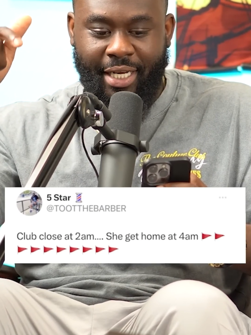 SHE GOT HOME AT 4AM 🚩🤯🤣 #shxtngigs #shxtngigspodcast #jamesfuhadpodcast #shxtngigsclips #shxtngigsreacts 