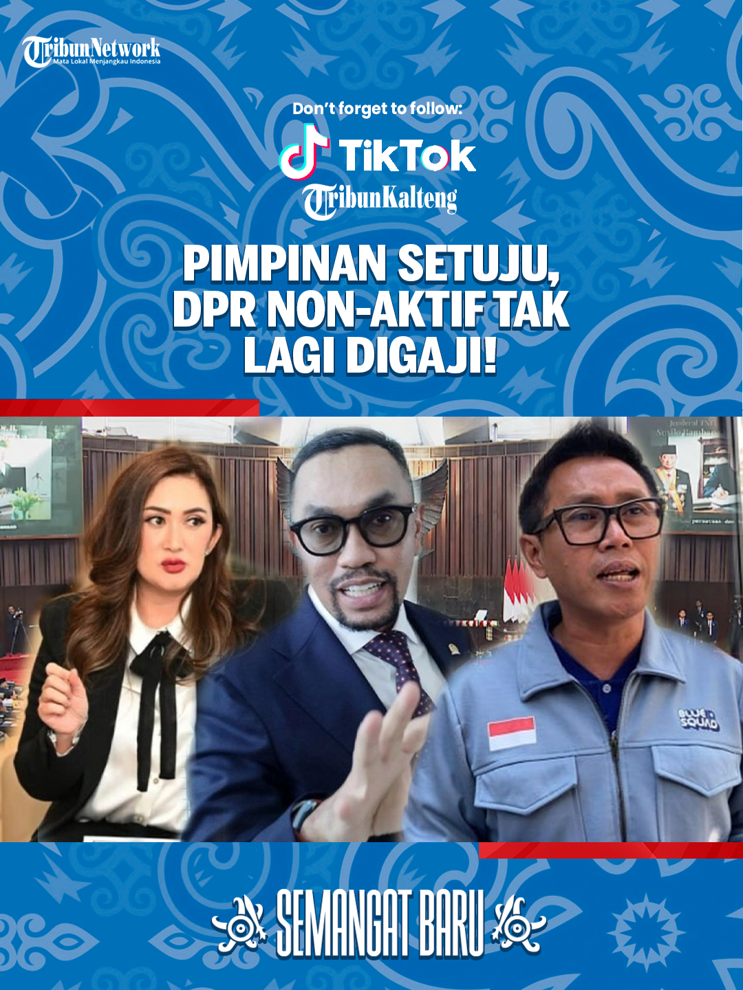 Ketua Mahkamah Kehormatan Dewan (MKD), Nazaruddin Dek Gam mengirimkan surat kepada Kesekjena DPR RI atas penghentian gaji dan tunjangan anggota DPR Non-aktif. 