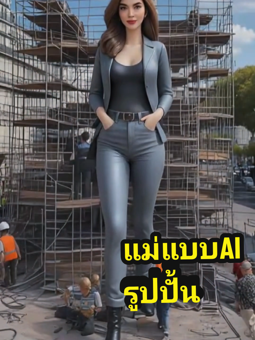 แม่แบบ AI รูปปั้น@AI ฮีวใจ #สอนสร้างแม่แบบcapcut #แม่แบบในcapcut #TikTokCommunityTH #แม่วันดันช่อง #figure 