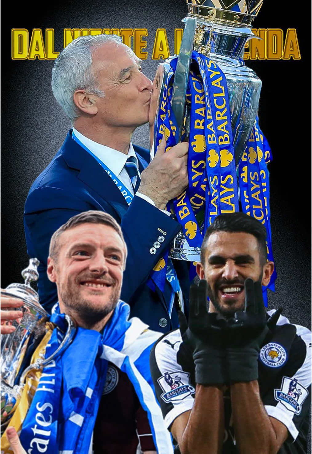 Ecco la storia incredibile del Leicester City, la squadra di provincia che tutti davano per spacciata ⚽💙 . . . #Calcio #Football #Soccer #Goal #Gol                                   