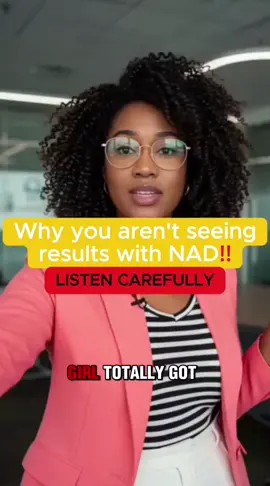 Listen, I will tell you why you aren’t seeing results with NAD.#nad #nadsupplements #wellness #videowave #supplements 