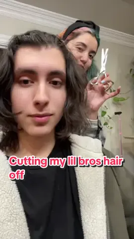 My brother yall . First time he’s had short hair in like 10 years 