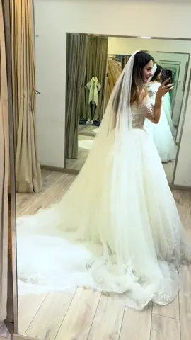 Saying Yes to the Dress 🤍 #weddingdress 